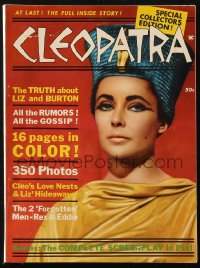 8m0459 CLEOPATRA magazine 1963 Elizabeth Taylor, special collectors edition with 16 pages in color!