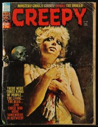 8m0463 CREEPY #79 magazine May 1976 cover art of sexy mountain girl tainted with the blood-hunger!