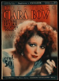 8m0477 EXCELSIOR Italian magazine January 1934 supplement dedicated completely to sexy Clara Bow!
