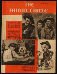 8m0478 FAMILY CIRCLE magazine Feb 2, 1940 Of Mice and Men, Manning art of Clarence Budington Kelland!