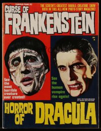 8m0479 FAMOUS FILMS magazine 1964 Christopher Lee in Curse of Frankenstein AND Horror of Dracula!