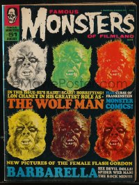 8m0690 FAMOUS MONSTERS OF FILMLAND #51 magazine August 1968 Basil Gogos art of Curse of the Werewolf!