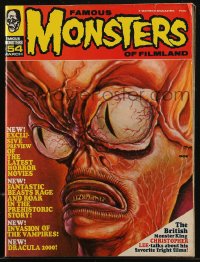 8m0691 FAMOUS MONSTERS OF FILMLAND #54 magazine March 1969 Ron Cobb art, Invasion of the Saucer-Men!