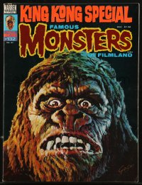 8m0699 FAMOUS MONSTERS OF FILMLAND #132 magazine March 1977 great Basil Gogos cover art of King Kong!