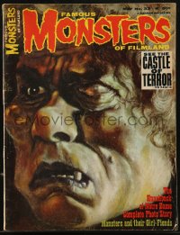 8m0686 FAMOUS MONSTERS OF FILMLAND #33 magazine May 1965 Cobb cover art of Lon Chaney as Hunchback!