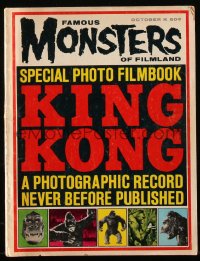 8m0682 FAMOUS MONSTERS OF FILMLAND vol 5 no 4 magazine Oct 1963 special photo filmbook for King Kong!