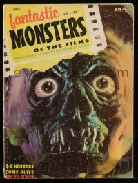 8m0481 FANTASTIC MONSTERS OF THE FILMS vol 1 no 2 magazine 1962 How to Make a Monster, 3-D Horrors!