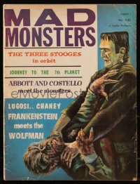8m0536 MAD MONSTERS #5 magazine 1963 Frankenstein Meets the Wolfman, Three Stooges in Orbit & more!