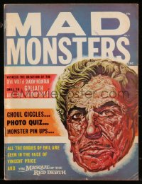 8m0537 MAD MONSTERS magazine Winter 1964 cover art of Vincent Price in Masque of the Red Death!