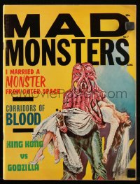 8m0539 MAD MONSTERS magazine Spring 1964 cover art for I Married a Monster, King Kong vs Godzilla!