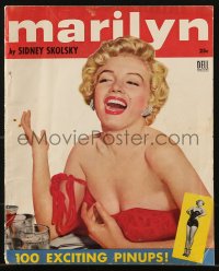 8m0542 MARILYN magazine 1954 about the star's life & career, with 100 exciting pin-ups!