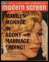 8m0777 MODERN SCREEN magazine December 1960 Marilyn Monroe in agony as her marriage is ending!