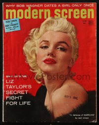 8m0776 MODERN SCREEN magazine June 1955 sexy Marilyn Monroe by Berg-Topix, in her defense!