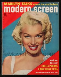 8m0775 MODERN SCREEN magazine September 1954 Marilyn Monroe Talks About Joe DiMaggio and Babies!
