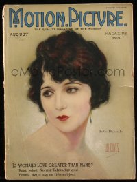 8m0780 MOTION PICTURE magazine August 1923 incredible art of sexy Bebe Daniels by Hal Phyfe!