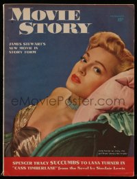 8m0569 MOVIE STORY magazine February 1948 sexy Lana Turner in Cass Timberlane by Eric Carpenter!