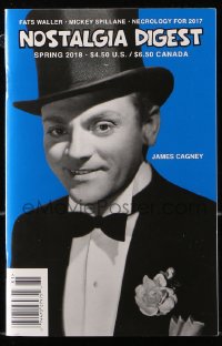 8m0575 NOSTALGIA DIGEST digest magazine Spring 2018 cover portrait of James Cagney in tuxedo!