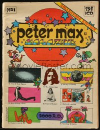 8m0585 PETER MAX MAGAZINE vol 1 no 1 magazine 1970 Wally Wood 5-page color story with Mickey Mouse!
