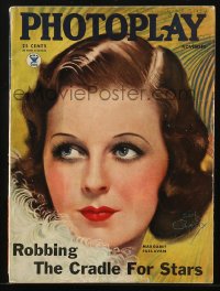 8m0761 PHOTOPLAY magazine November 1934 cover art of pretty Margaret Sullavan by Earl Christy!