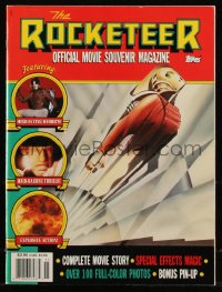 8m0608 ROCKETEER magazine 1991 Walt Disney, deco-style John Mattos art, the complete movie story!