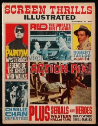 8m0730 SCREEN THRILLS ILLUSTRATED magazine October 1963 Phantom, Charlie Chan, Red Skelton & more!