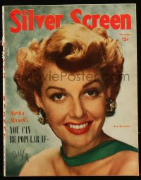 8m0795 SILVER SCREEN magazine December 1949 cover portrait of Ann Sheridan, I Was a Male War Bride!