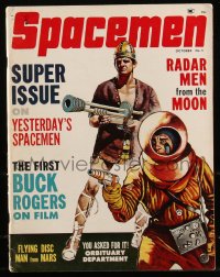 8m0638 SPACEMEN magazine October 1962 First Buck Rogers on Film, Radar Men from the Moon & more!