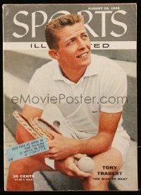 8m0642 SPORTS ILLUSTRATED magazine August 29, 1955 Tony Trabert is the man to beat at tennis!