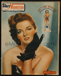 8m0647 STARS ET VEDETTES French magazine 1951 sexy cover portrait of Jane Russell, nudity inside!