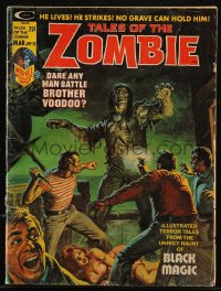 8m0651 TALES OF THE ZOMBIE magazine March 1975 Marvel Comics, Norem cover art of Brother Voodoo!