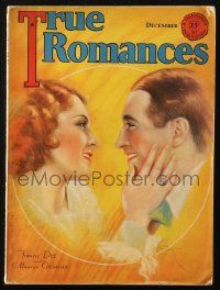 8m0656 TRUE ROMANCES magazine December 1930 Cannert cover art of Maurice Chevalier & Frances Dee!