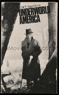 8m0571 NATIONAL FILM THEATRE English magazine Sept/Oct 1966 Humphrey Bogart, Underworld America!