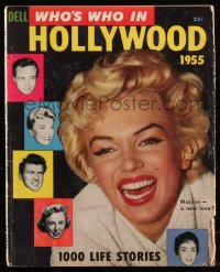 8m0667 WHO'S WHO IN HOLLYWOOD magazine 1955 Marilyn Monroe, On the Waterfront, Audrey Hepburn +more!