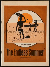 8m0358 ENDLESS SUMMER souvenir program book 1967 Van Hamersveld art, Bruce Brown, surfing classic!