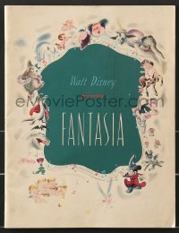 8m0359 FANTASIA roadshow souvenir program book 1942 Mickey Mouse & others, Disney musical cartoon classic!