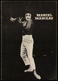 8m0387 MARCEL MARCEAU stage play French souvenir program book 1972 Pantomimes de Style Pantomimes de Bip