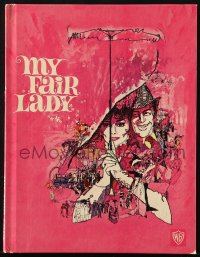8m0392 MY FAIR LADY hardcover souvenir program book 1964 Audrey Hepburn & Rex Harrison by Bob Peak!