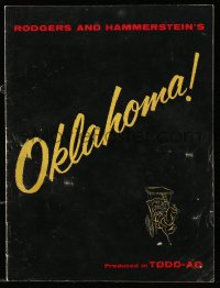 8m0397 OKLAHOMA souvenir program book 1956 MacRae, Shirley Jones, Rodgers & Hammerstein, TODD-AO!