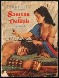 8m0406 SAMSON & DELILAH souvenir program book 1949 Hedy Lamarr & Victor Mature, DeMille classic!