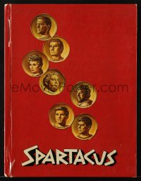 8m0414 SPARTACUS souvenir program book 1961 Stanley Kubrick, art of top cast on gold coins!