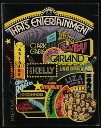 8m0428 THAT'S ENTERTAINMENT souvenir program book 1974 classic MGM Hollywood movie scenes!