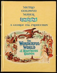 8m0438 WONDERFUL WORLD OF THE BROTHERS GRIMM hardcover souvenir program book 1962 George Pal, Cinerama