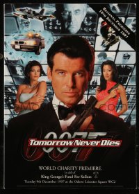 8m0432 TOMORROW NEVER DIES world premiere English souvenir program book 1997 Brosnan as James Bond!