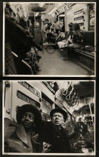8m0184 TAKING OF PELHAM ONE TWO THREE 16 11x14 stills 1974 action scenes in subway + cool candid!