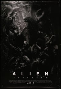 8p0713 ALIEN COVENANT style D advance DS 1sh 2017 Ridley Scott, Fassbender, incredible sci-fi image!