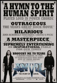 8p0726 ANVIL! THE STORY OF ANVIL 1sh 2008 Robb Reiner & Steve Lips Kudlow, Canadian metal!