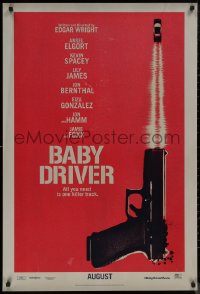 8p0741 BABY DRIVER teaser DS 1sh 2017 Ansel Elgort in the title role, Spacey, James, Jon Bernthal!