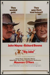 8p0765 BIG JAKE 1sh 1971 Richard Boone wanted gold but John Wayne gave him lead instead!