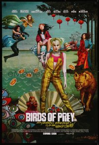 8p0773 BIRDS OF PREY int'l advance DS 1sh 2020 Margot Robbie as Harley Quinn, great surreal artwork!