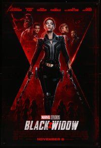 8p0776 BLACK WIDOW advance DS 1sh 2020 Scarlet Johansson as Natasha Romanoff, Marvel superhero!